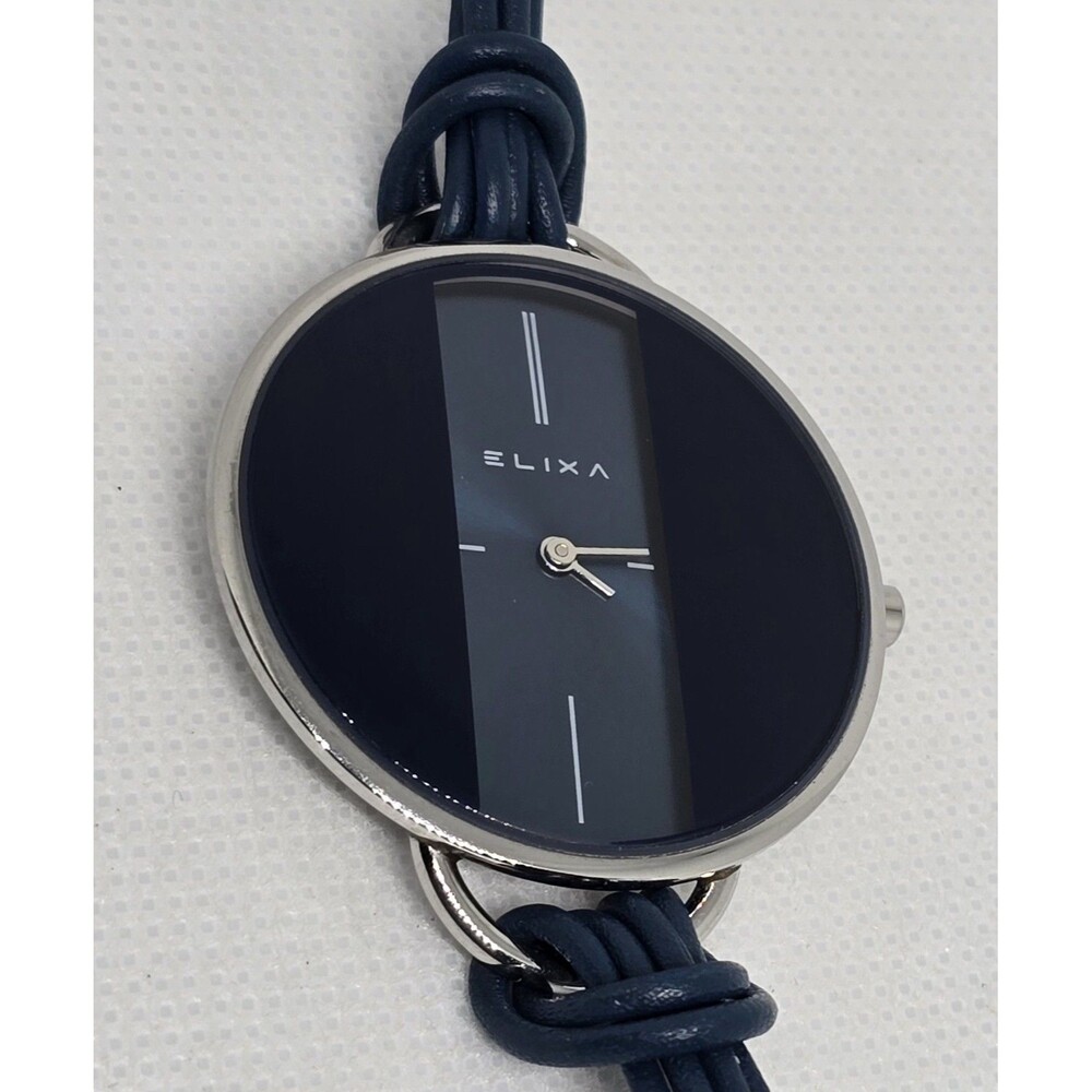 Women's ELIXA Finesse Blue Dial Multi Leather Rope Band Watch 13 - Picture 7 of 9